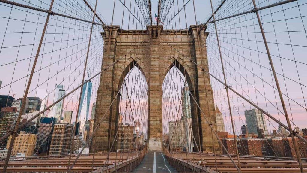 Cruzar el Puente de Brooklyn a pie